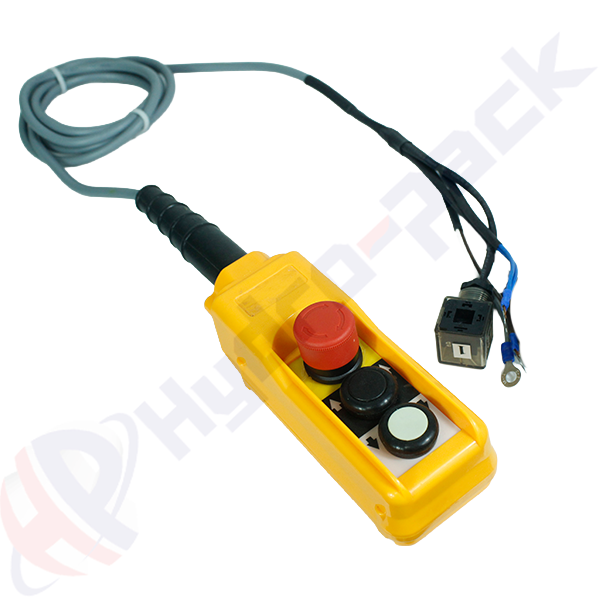 Remote Control with 3 Meter Cable and 2 Buttons, Emergency Stop Single Acting